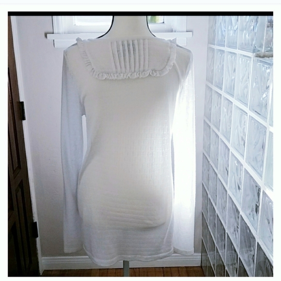 JUICY COUTURE Long Sleeve White Top, Size … - Picture 2 of 7